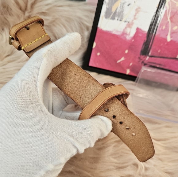 Louis Vuitton Set Vachetta Vintage Luggage Tag & Handle Strap X 2✨ - Picture 8 of 16